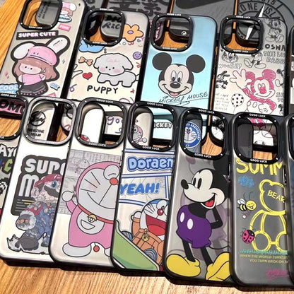 Apple 15 Cep Telefonu Kılıfı | Karikatür & Lazer Koruyucu – iPhone 11 / 12 / 13 / 14 / 15 Pro Max Uyumlu