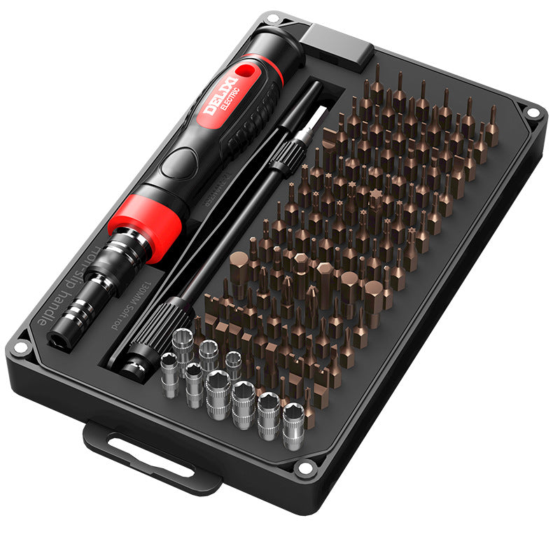 Delisi Electric Screwdriver suit Multifunctional Household Precision Maintenance Dismantling Tool Combination with Magnetic Lot Head